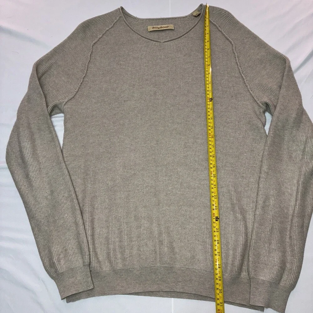 Tommy Bahama Light Weight‎ Knit All Season Sweater Men’s Size L Beige Beach Wear
